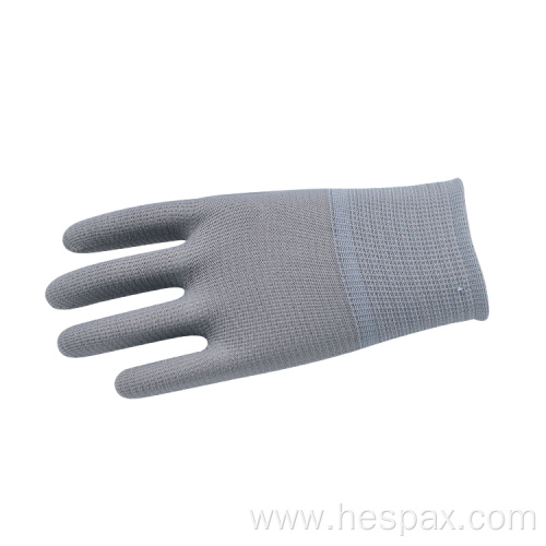 Hespax Non-dust Seamless Work Cheap Breathable Grey Gloves